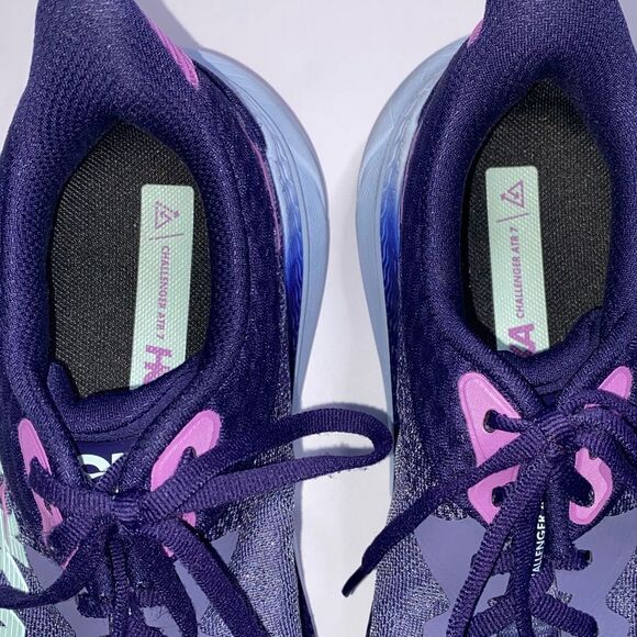 HOKA One One Challenger ATR 7 Women’s Running Shoes – Size 8.5B – Purple & Blue - Picture 3 of 11